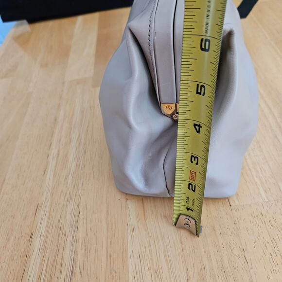 Demellier London Taupe Convertible Clutch Leather  EUC - Picture 14 of 15